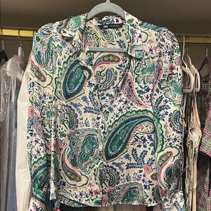 Zara Multicolor Paisley Blouse